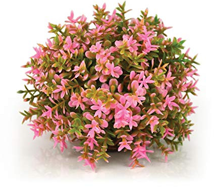 biOrb 46088 Boule de fleurs rose - plante aquatique artificielle, belle décoration d'aquarium en plastique de haute qualité, convient pour l'eau douce et l'eau de mer