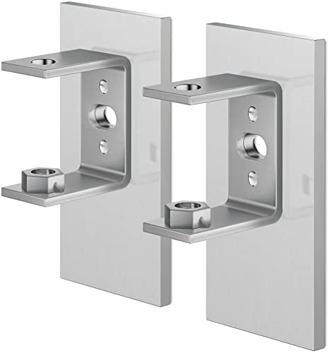 ZACK 40396 LINEA Wandhalterungen für Klebemontage, Set/2, Edelstahl matt