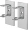 ZACK 40396 LINEA Wandhalterungen für Klebemontage, Set/2, Edelstahl matt