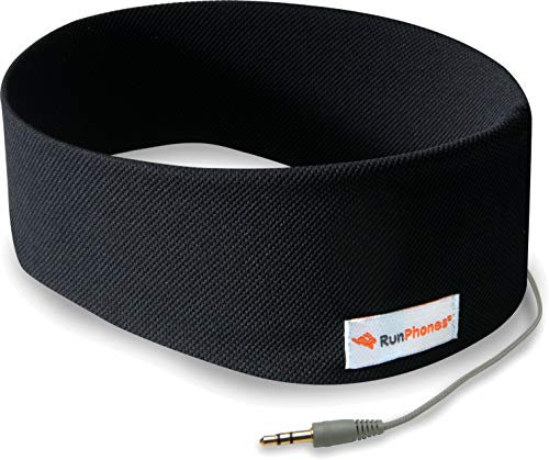 AcousticSheep RunPhones Classic v.2 Sports Headband Headphones (Black, Small)