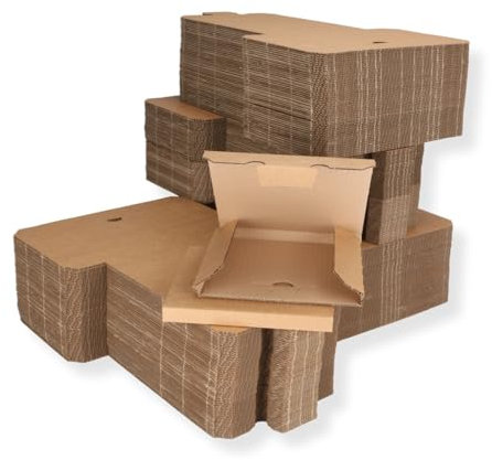 200 St. Single Vinyl Versandkarton Kartonage 1-6 185x185x12 mm starker Kraftliner 7“
