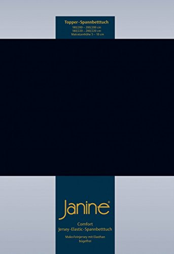 Janine 5001 Topper-Spannbetttuch Elastic 90/190 bis 120/200 cm schwarz Fb. 98