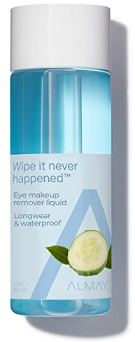 Almay Eye Makeup Remover Liquid, Longwear and Waterproof, Hypoallergenic, Cruelty Free, Ophthalmologist Tested, 4 Fl Oz (Pack of 1)