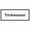 Indigos UG Aufkleber Trinkwasser - Hinweisschild - 12x5 cm - selbstklebender Sicherheits Aufkleber für Tür oder Wand - Warnschild für Gebäude, Hotel, Büro, Firma, Haus, Praxis