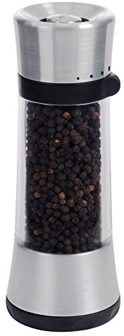 Oxo 1272680V1MLNYK Slim Moulin à poivre Argent/Noir