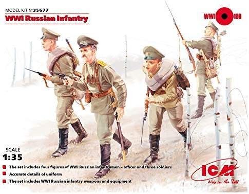 ICM 035677-1/35 WWI Russische Infanterie, 4 Figuren