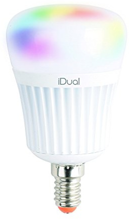 iDual Lamp Without Remote Control, Clear, E14, 7 W, 2700 k, 470 lm