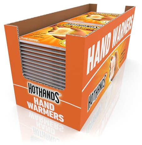 HotHands HH2-AMZ Hand Warmers - Long Lasting Safe Natural Odorless Air Activated Warmers - Up to 10 Hours of Heat - 40 Pair