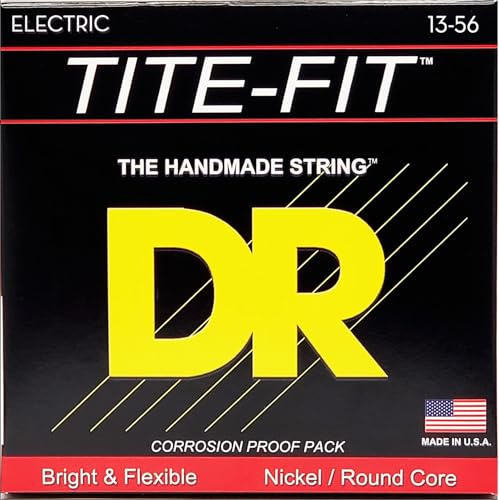 DR Strings TITE-FIT 13-56 Jeu de Cordes pour Guitare Electrique