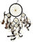 Traumfänger schwarz-Gold 16/45 cm Dreamcatcher TF17