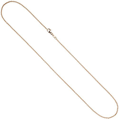 1,5mm Rundankerkette Kette Collier aus 585 Rotgold Gold Goldkette 45 cm
