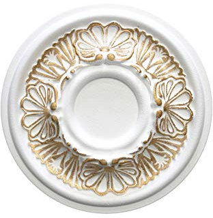 MARBET DESIGN Stuckrosette R-17 Ø 28cm EPS Styropor - Deckenrosette, Zierelement, Stuck (gold) Dekorbau Wand Deckenstuck Wandstuck rund