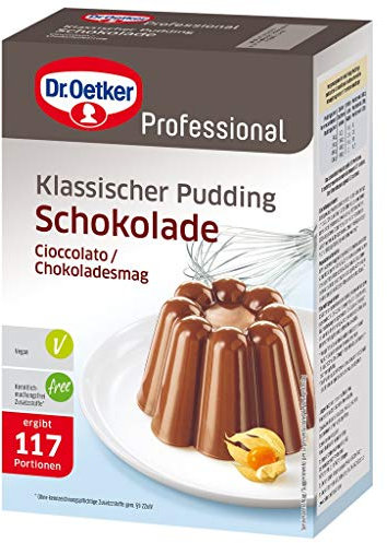 Dr. Oetker Professional Klassischer Pudding Schokolade, Puddingpulver in 0,9 kg Packung