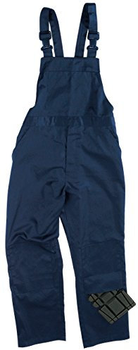Men's Work Wear Safety Work Poly/Cotton Bib 'n' Brace Painters Decorators Engineers Coveralls Overalls Dungarees (Waist To Fit 42, Navy Blue)