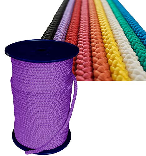 Grevinga® Gymnastikseil | Springseil | Hüpf- und Spielseil | 2,50 m bis 3,00 m | Hüpfseil (Lila, 3.00)