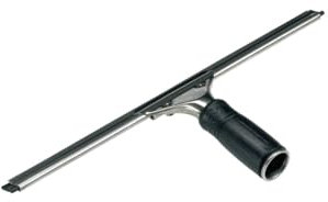 UNGER Fensterreiniger S-Wischer Hard (25 cm, Fensterabzieher, Harter Wischergummi, ideal für warme Temperaturen) SE25H