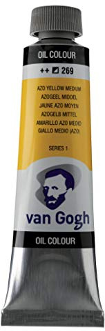 Van Gogh Oil Color Paint, 40ml Tube, AZO Yellow Medium 269