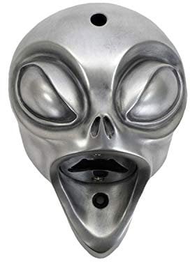 Beer Buddies - Alien wall mounted bottle opener. Silver finish