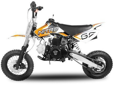Dirtbike Storm 110cc 12/10 Automatik mit E-Start Crossbike Minibike Kinderbike (Grün)