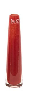 schmale/schlanke Glasvase Dutz SOLIFLEUR D5,5 H21 red/rote Glas Vase Hand...