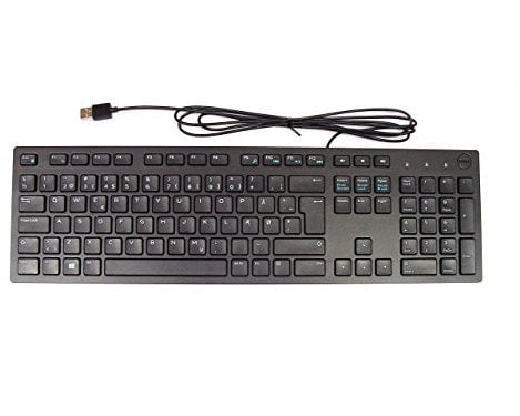 Dell KB216 QWERTY Danés Negro