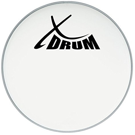 XDrum 22 Coated Kick Drumfell (22 weiß, aufgerauhte Mylar-Schicht, offener, warmer Klang mit dezentem Attack und langem Sustain)
