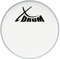 XDrum 22 Coated Kick Drumfell (22 weiß, aufgerauhte Mylar-Schicht, offener, warmer Klang mit dezentem Attack und langem Sustain)