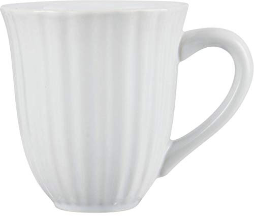 IB Laursen Tasse Becher Kaffeebecher Mynte PureWhite Weiß Keramik Vintage Neu