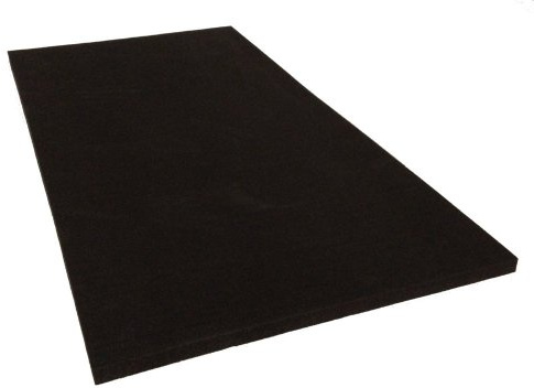 Advanced Acoustics Studio-Schaumstoffmatte (2,5 cm dick, 60 x 120 cm) - Modern - Akustikpaneel - Schwarz - Schaumstoff - Höhenverstellbar - Akustik-Anwendungen
