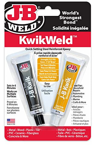 JB Weld KwikWeld 8276UK - Carded (2) 1 oz. Twin Tubes