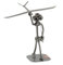 Steelman24 I Schraubenmännchen Modellbauer Mit Flugzeug I Made in Germany I Handarbeit I Geschenkidee I Stahlfigur I Metallfigur I Metallmännchen