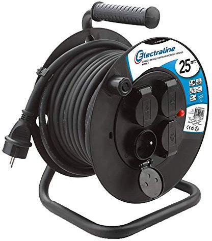 Electraline Pro-Line Kabeltrommel schwarz, schwarz, 20868123D