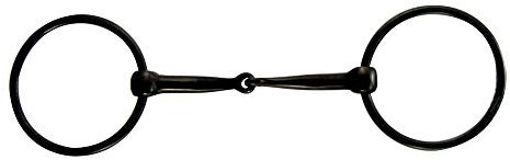 Coronet Black Sweet Iron Loose Ring Snaffle Bit, 4 1/2-Inch