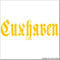 cartattoo4you® AK-01669 | CUXHAVEN - Fraktur/Altdeutsche Schrift | Autoaufkleber Aufkleber Farbe gelb, in 23 weiteren Farben erhältlich, glänzend 17 x 5 cm