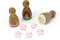Stemplino® Ministempel - Sven Schaf - 12mm Durchmesser - Holzstempel Kinder Stempel Bullet Journal Stempel mit Schaf Motiv