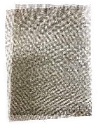 Stainless Steel BugScreen Insect Mesh Durable and Corrosion Resistant Bug Screen for Windows, Doors, and Vents | A4 Sheet (210 x 300mm) x 2 Pack