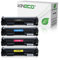 Kineco 4 Toner kompatibel mit HP 201X Color Laserjet Pro M252dw Pro 200 M252n Farblaserdrucker kompatibel mit CF-400X CF-401X CF-402X CF-403X, Schwarz 2.800 Seiten, Color je 2.300 Seiten