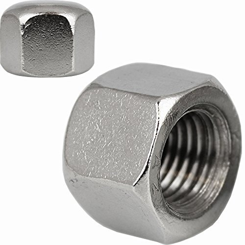 10 Stück Hutmuttern M10 niedr. Form (SW17) DIN 917 Edelstahl A2