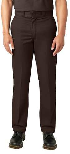 Dickies Men's Big and Tall Original 874 Work Pant, Dark Brown, 38W x 36L