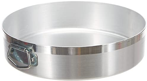 Pentole Agnelli Family Cooking Alluminio Tortiera Cilindrica con Anello, Argento, 22 cm