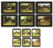 Pimpernel Tally Ho Lot de 6 sets de table + 6 dessous de verre