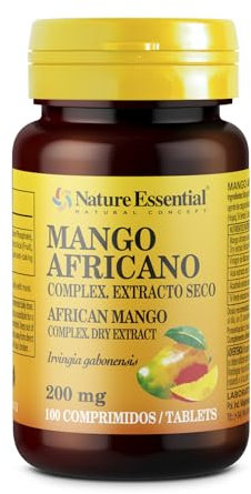 Nature Essential - Mango Africano - 100 Comprimidos - Bote para 2 Meses - Contribuye a la Pérdida de Peso - Favorece Eliminación de Líquidos - Complex