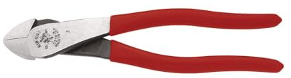 Klein Tools D238-8 Zange, Seitenschneider mit abgewinkeltem Kopf, kurzen Backen und hoher Hebelwirkung, 20,3 cm
