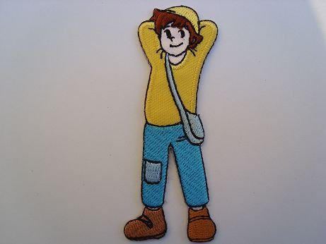 alles-meine.de GmbH Peter Heidi 3,6 cm * 8,8 cm Bügelbild Aufnäher Applikation Patch Aufbügler Aufbügelflicken
