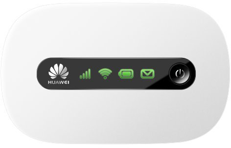 Huawei E5220 Mobiler Wifi WLAN-Router (Hong Kong import, bis zu 10 WLAN-Zugänge, 5s Boot-Zeit, HSPA+) weiß