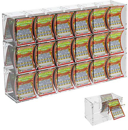 Avà srl Theke- oder Hängedisplay für Rubellose aus Plexiglas transparent mit 18 Fächer
