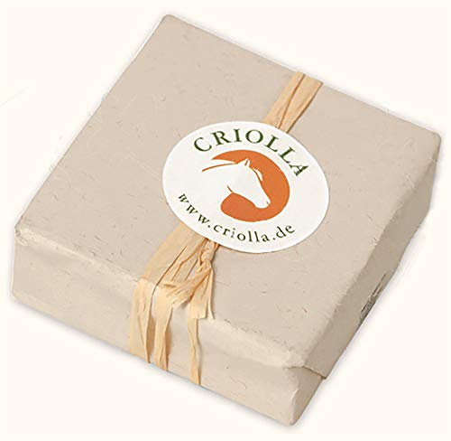 CRIOLLA Bio Stutenmilch Seife, mit Shea- und Kakaobutter, Distelöl und Kokosöl, Kaltverseifung und handgerührt, Sutenmilchanteil 24%, 100 g
