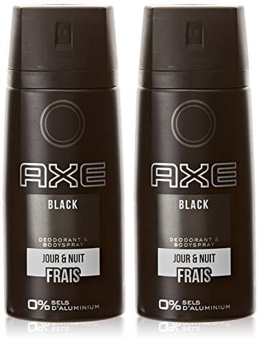 Axe Deodorant Homme Spray Black Pack of 2 x 150 ml