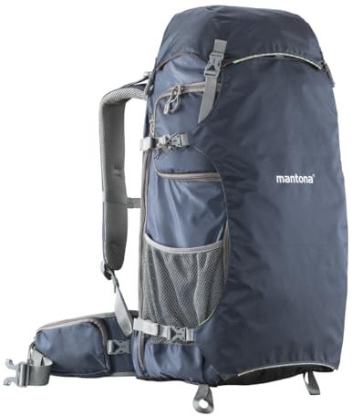 Mantona Elements Pro Kamera und Drohnenrucksack dunkelblau/grün/orange