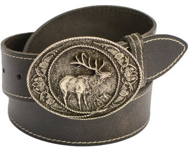 Werner Trachten Unisex - Erwachsene Trachten Gürtel 03739, Gr. 80, Braun (502 Braun)